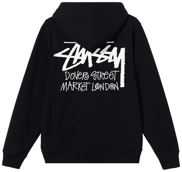 Stussy Stock DSM London Zip Hoodie Black