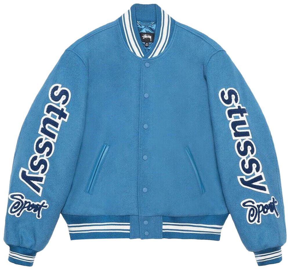 Stussy Two Tone Wool Varsity Jacket Stussy