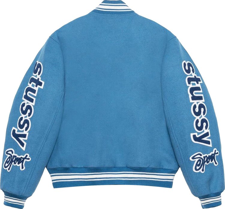 Stussy Varsity Jacket Competition Blue