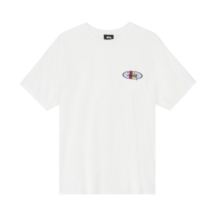Stussy Two Bar Oval Pigment Dyed Tee Natural