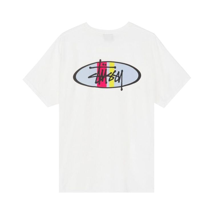 Stussy Two Bar Oval Pigment Dyed Tee Natural