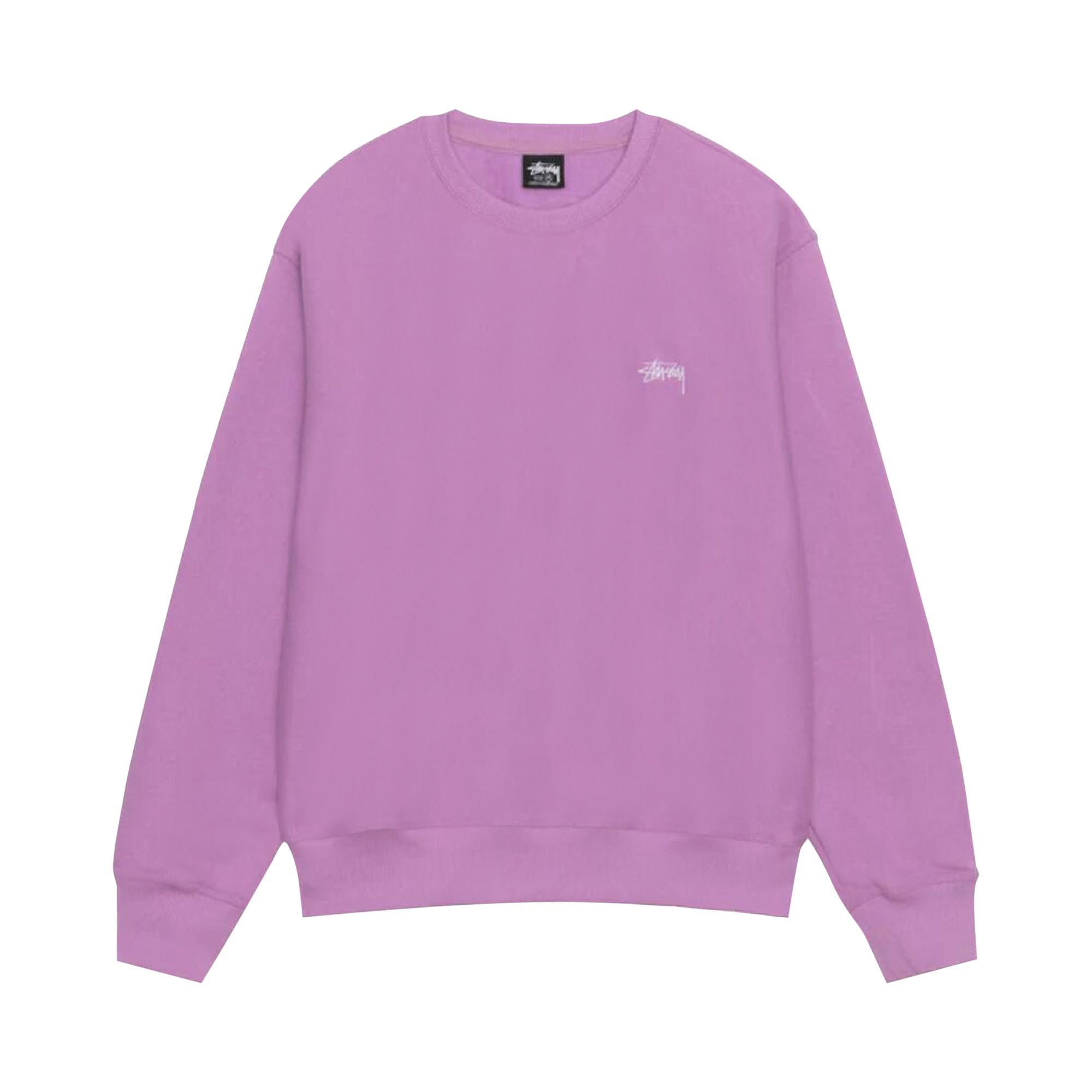 Buy Stussy Stock Logo Crew 'Violet' - 118531 VIOL | GOAT
