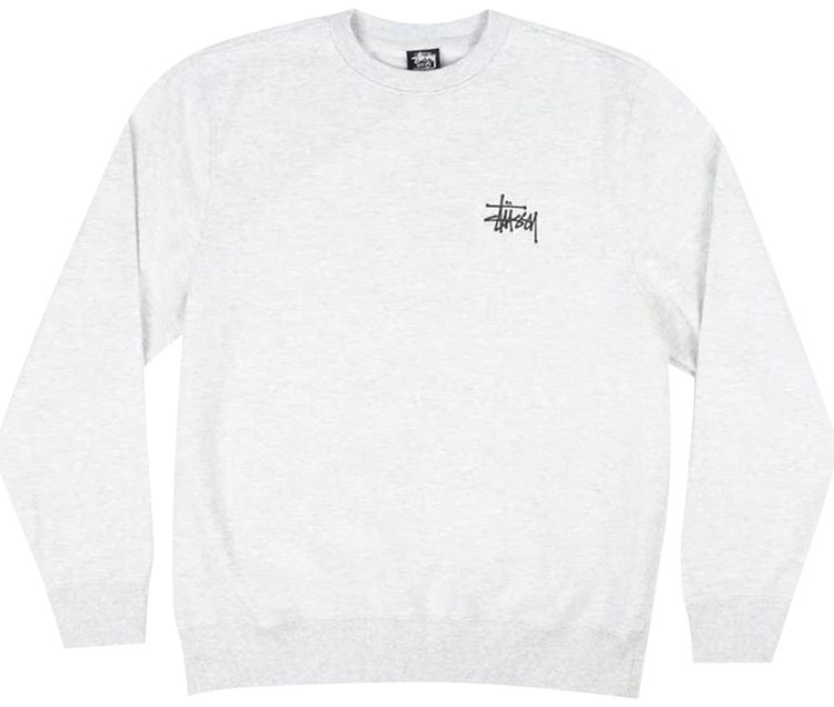 Stussy Basic Crew Ash Heather