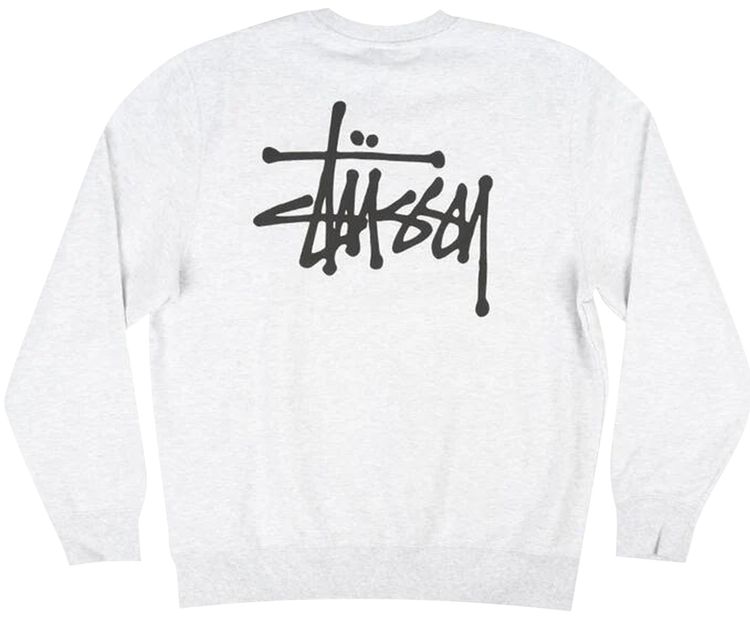 Stussy Basic Crew Ash Heather