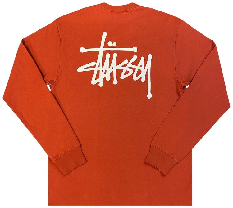 Stussy Basic Long Sleeve Tee Brick