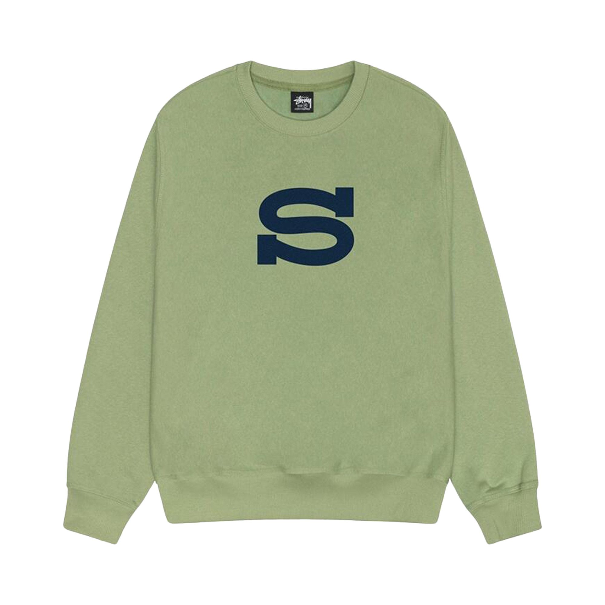 季節のおすすめ商品 Buy Stussy GOAT | MOSS 1914952 - 'Moss' Crew Letterman トップス