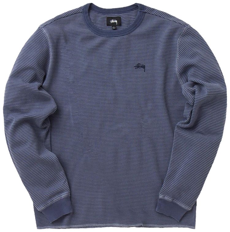 Stussy ODyed Long Sleeve Thermal Navy
