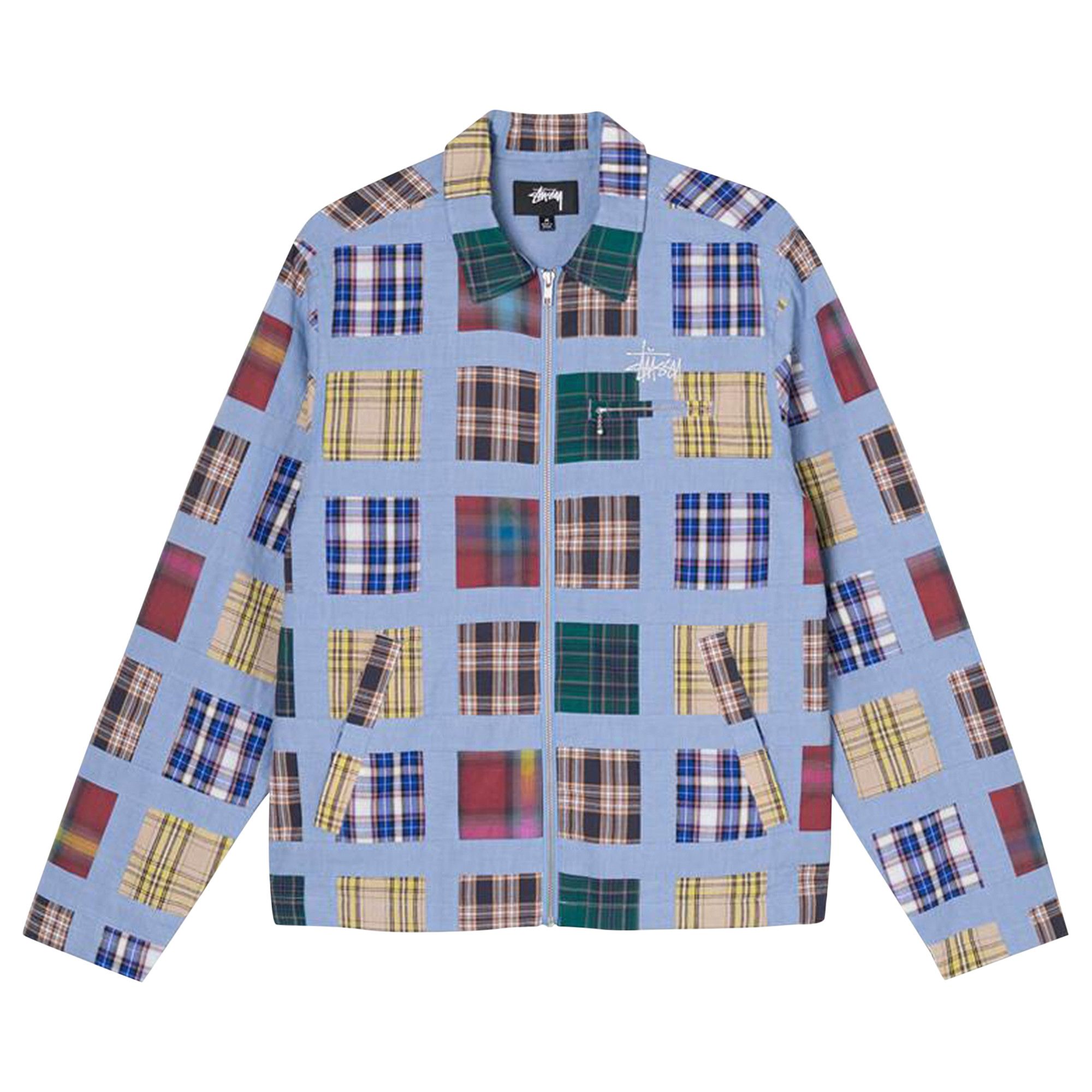 Stüssy Madras Patchwork Zip Jacket Madras Patchwork Zip Jacket – Premier