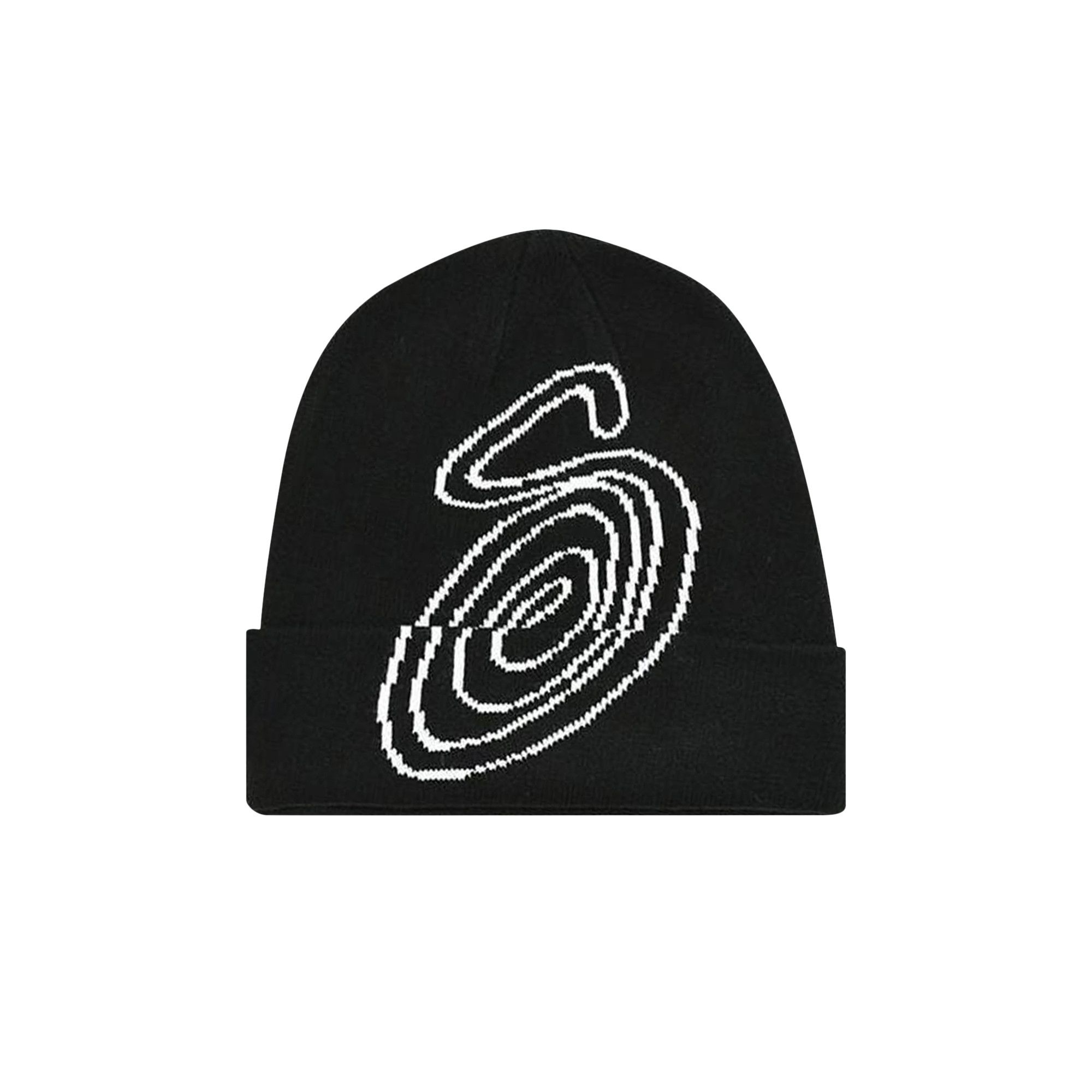 Buy Stussy Swirl S Cuff Beanie 'Black' - 1321148 BLAC | GOAT