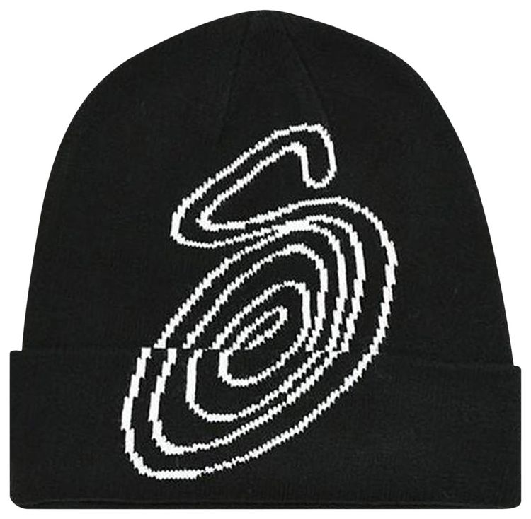 Stussy Swirl S Cuff Beanie Black