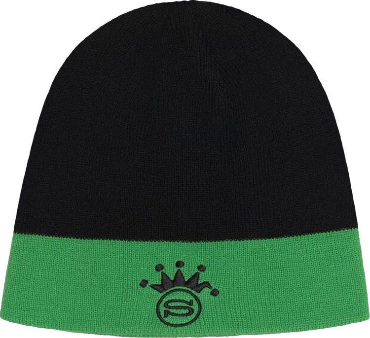 Stussy S Crown Jacquard Skullcap Black