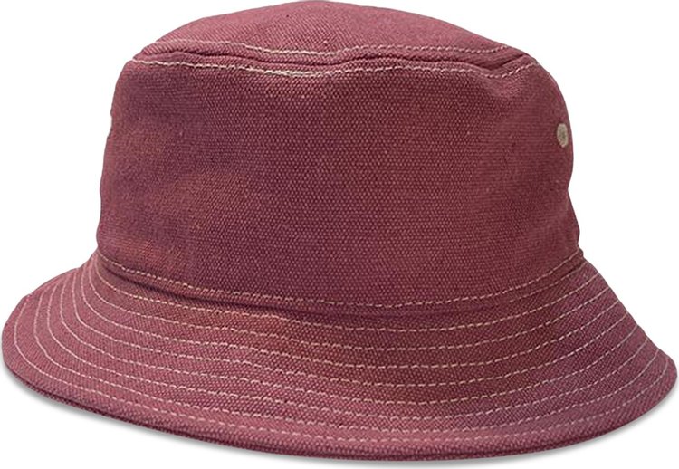 Stussy Canvas Workgear Bucket Hat Berry