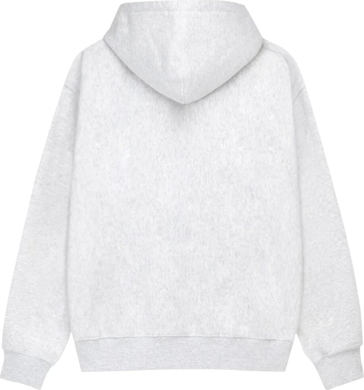 Stussy Oval Corp Zip Hoodie Ash Heather