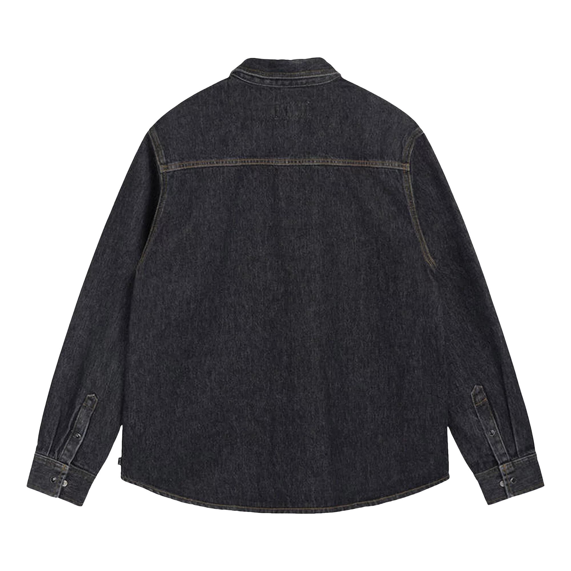 Buy Stussy Boxy Western Denim Shirt 'Washed Black' - 1110265