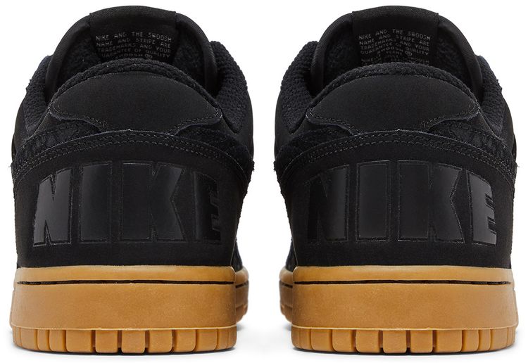 Big Nike Low Lux Black Snakeskin Gum