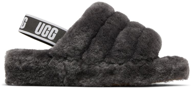 Wmns Fluff Yeah Slide Charcoal