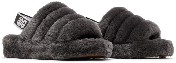 Wmns Fluff Yeah Slide Charcoal