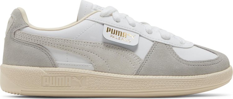 Palermo Leather Big Kid White Cool Light Grey