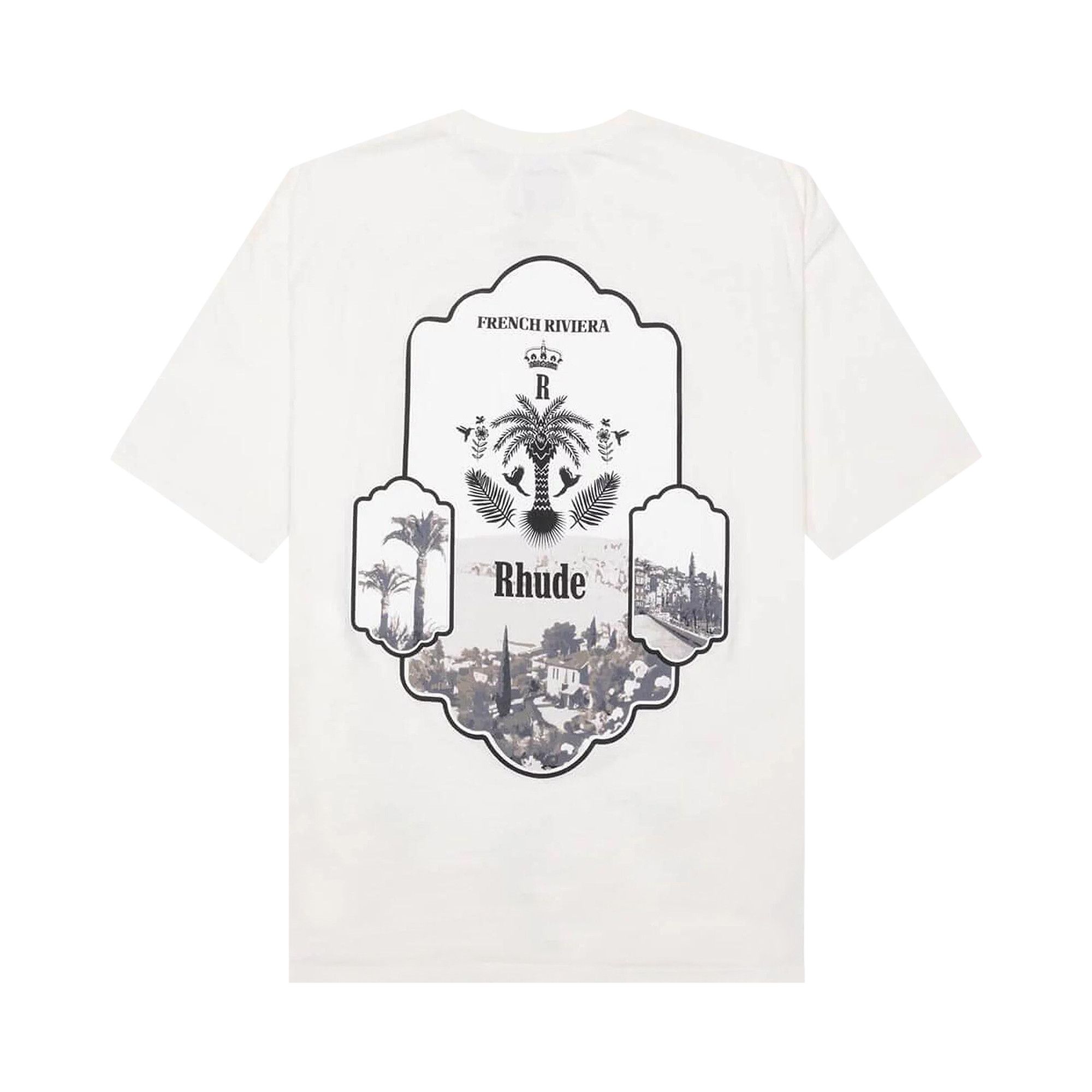 【関税込み】Rhude オフホワイト Azur Mirror Tシャツ Off-White Azur Mirror T-Shirt by Rhude on Sale