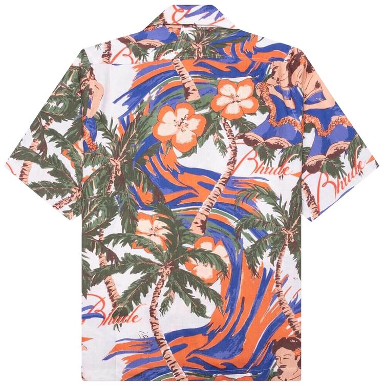 Rhude Le Fleur Linen Shirt Multicolor