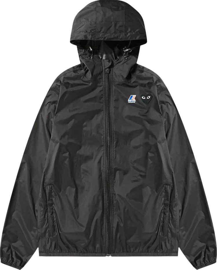 Comme des Garcons PLAY K Way Emblem Jacket Black