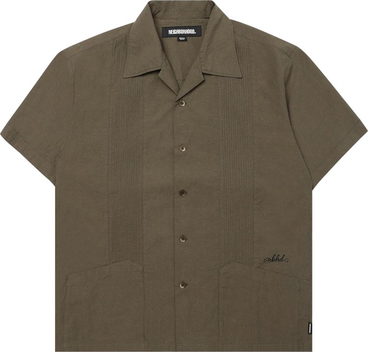 Neighborhood Guayabera Shirt Olive Drab