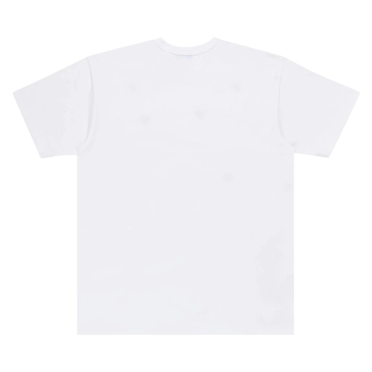 Comme des Garcons Multi Red Heart Tee White