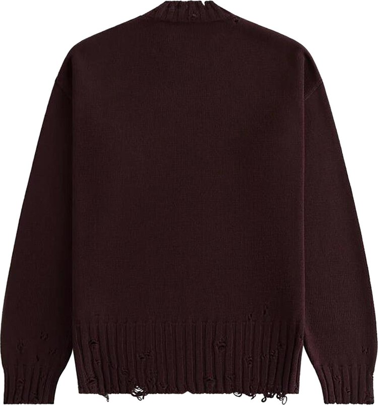 Marni Distressed Sweater Dark Raisin