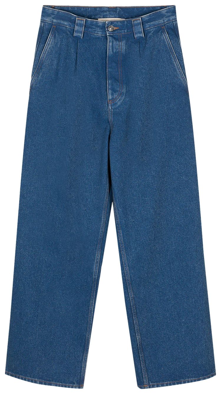 Marni Straight Leg Trousers Ocean