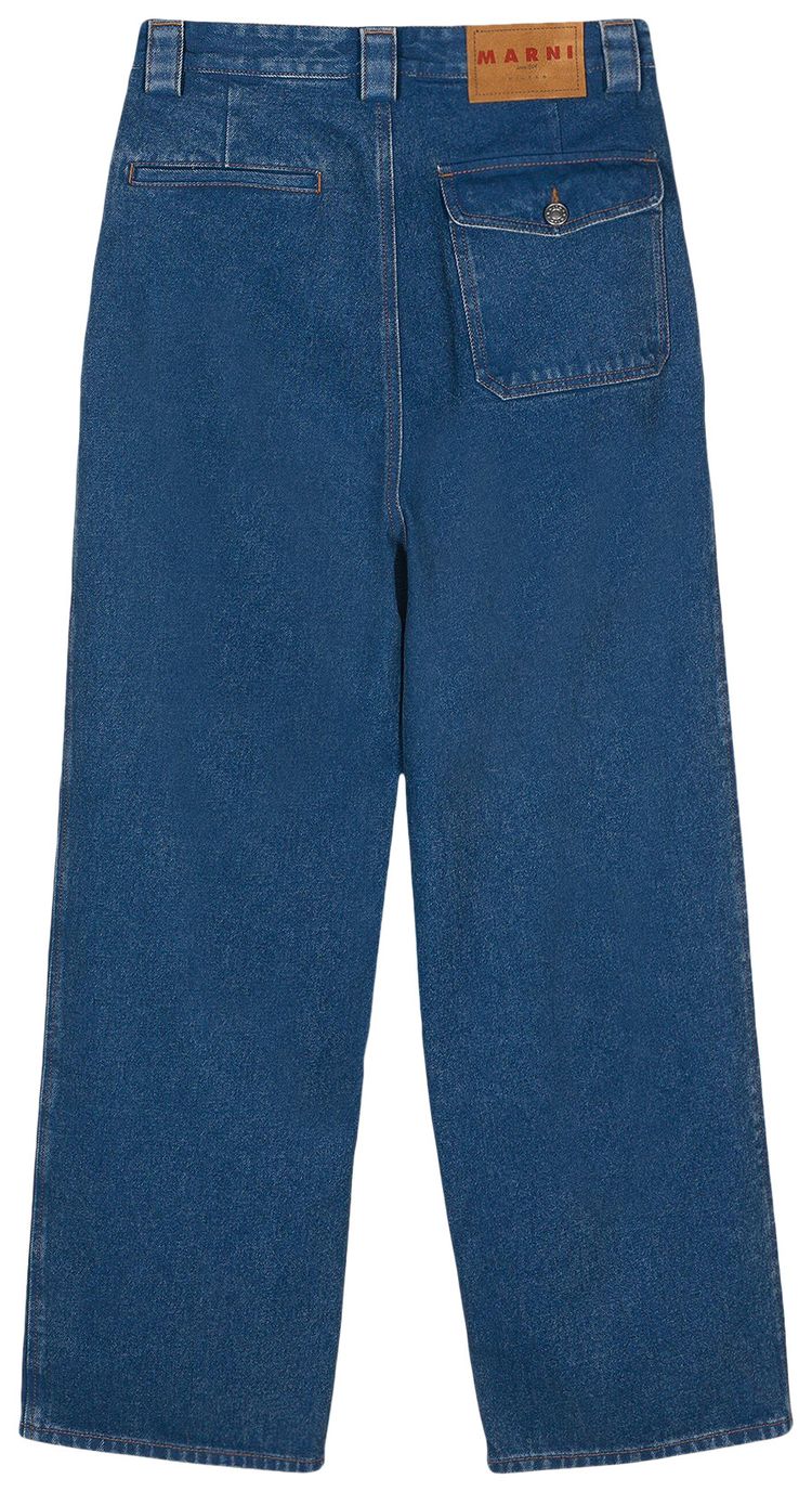 Marni Straight Leg Trousers Ocean