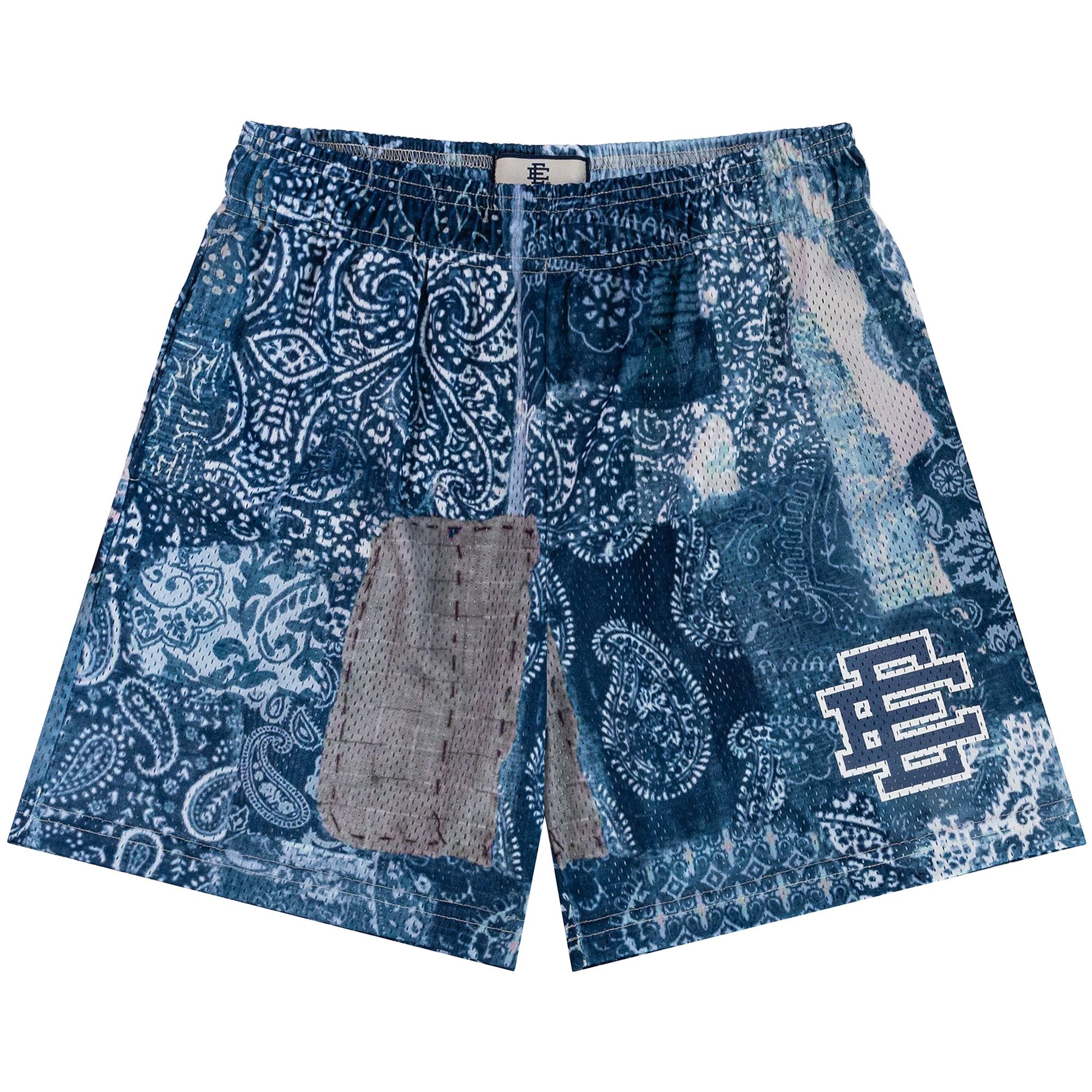 Buy Eric Emanuel EE Basic Short 'Blue EE Paisley' - SHPAIMSH