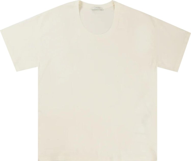 Lemaire Rib T Shirt Light Cream