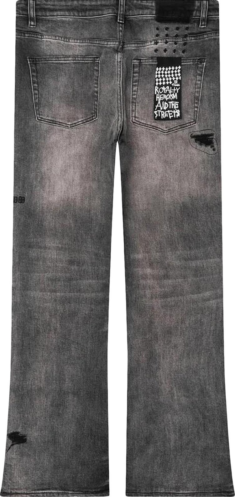 Ksubi Bronko Bootcut Jeans Black Metal