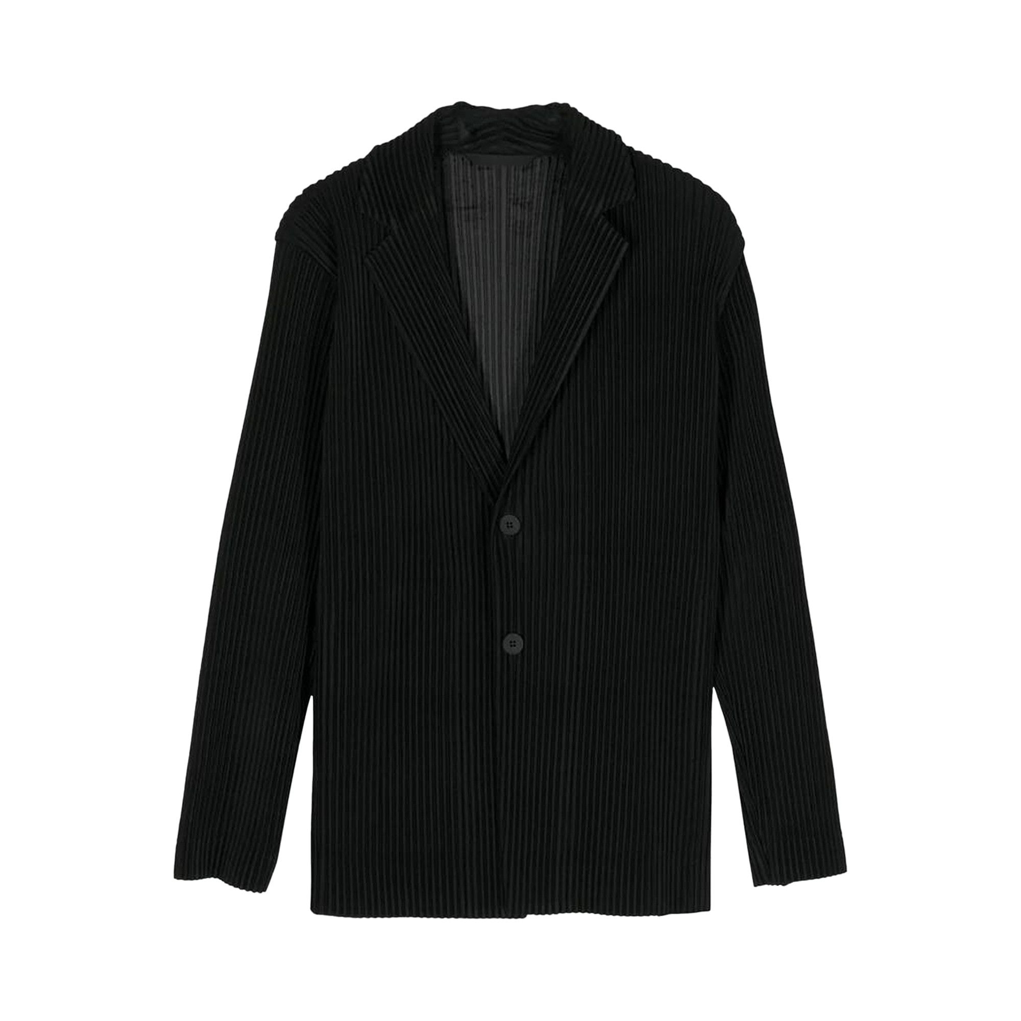 Buy Homme Plissé Issey Miyake Tailored Pleats Jacket 'Black