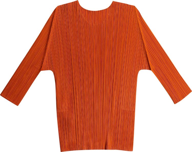 Pleats Please Issey Miyake MC April Shirt Brown Chile