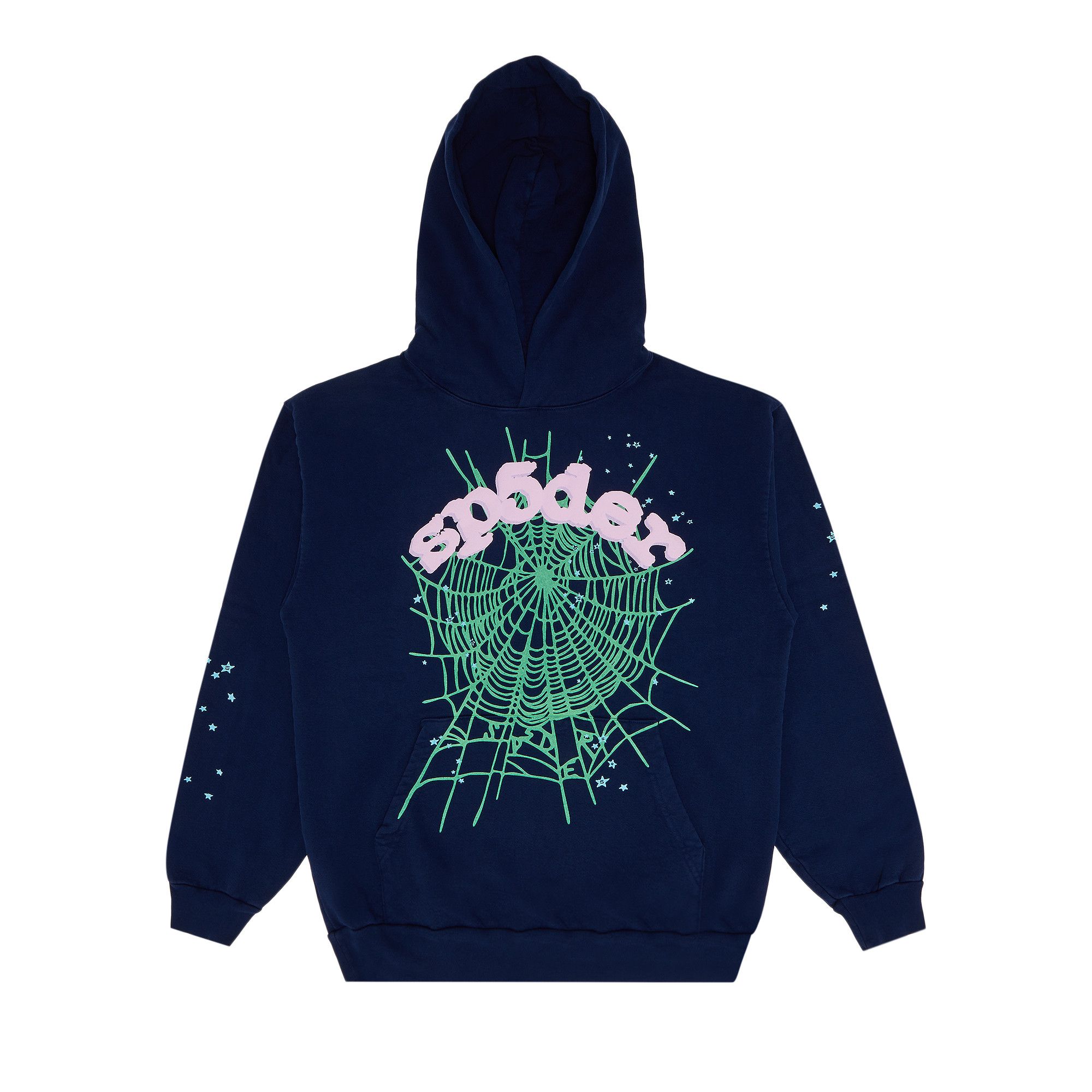 Buy Sp5der OG Web Hoodie 'Navy' - 2406 1SS240106OWH NAVY | GOAT