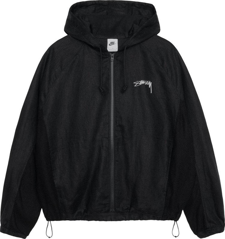 Nike x Stussy Linen Shell Jacket Black