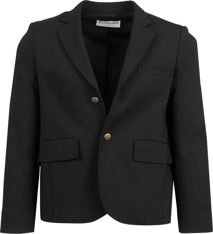 Balenciaga 2 Button Sport Coat Black