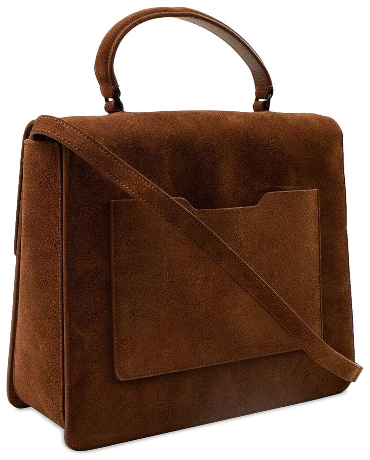 Off White Logo Twist Bag Brown