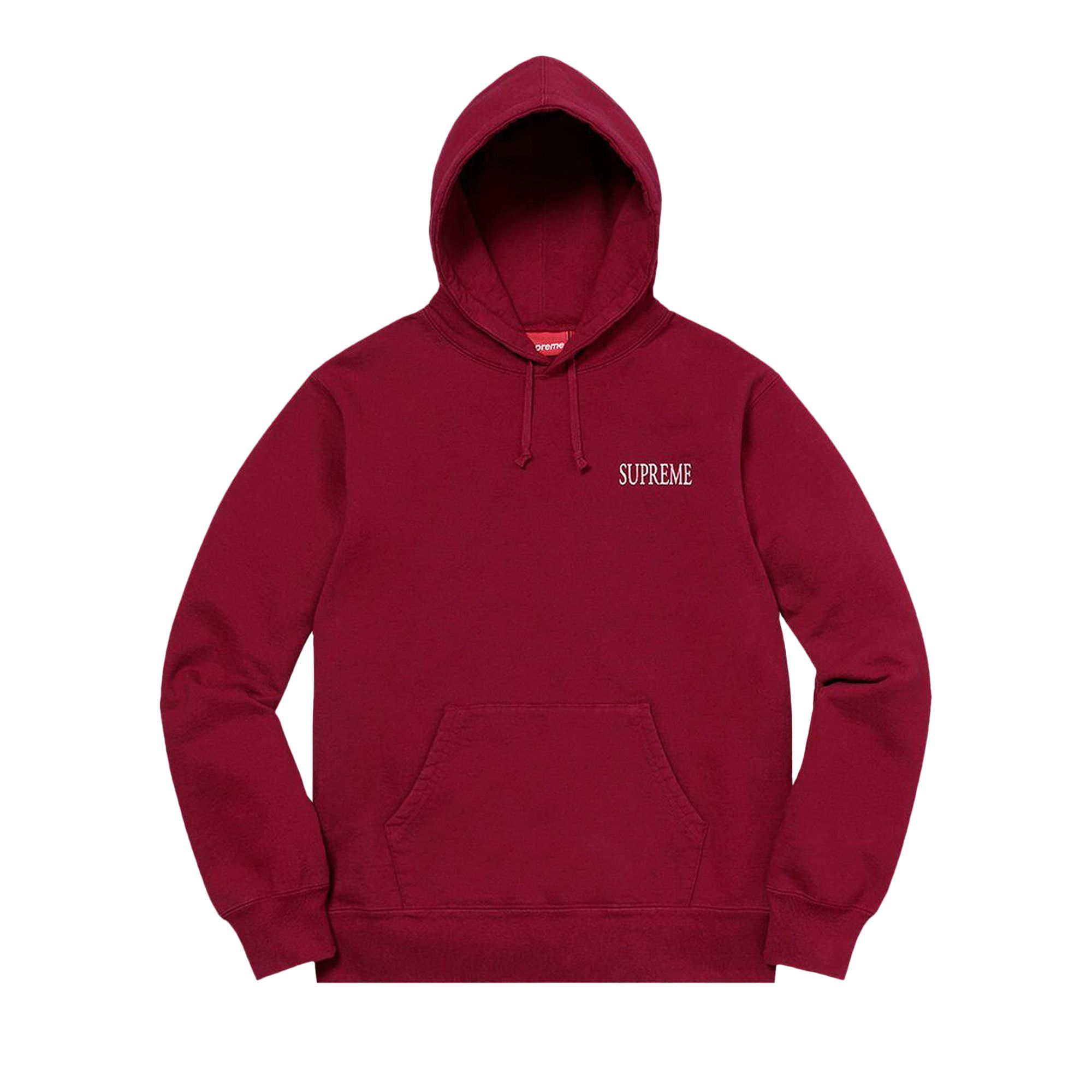 Size s Supreme Decline Hooded Sweatshirt Cardinal