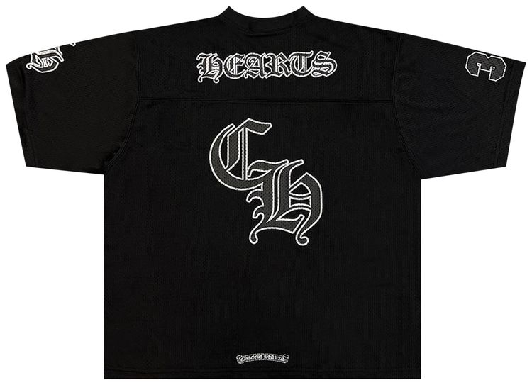 Chrome Hearts Mesh Stadium Football Jersey Black