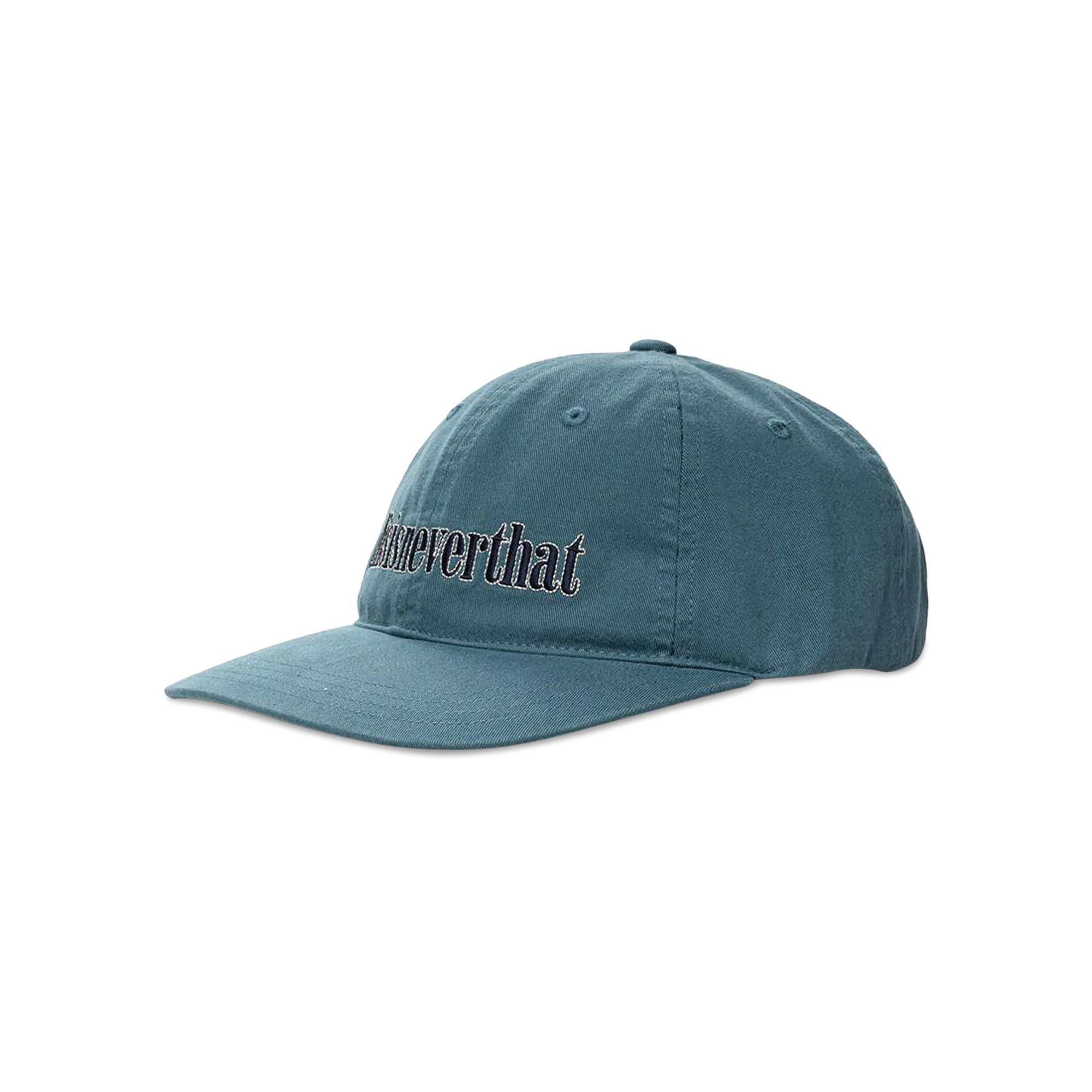 Buy thisisneverthat Double Stitch Onyx Cap 'Blue Green
