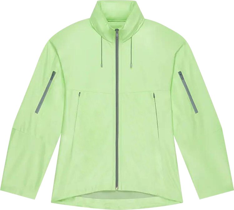 Givenchy Leather Sheel Windbreaker Jacket Mint Green