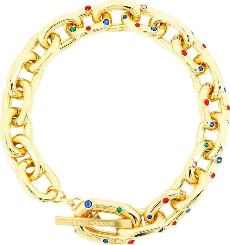 Paco Rabanne XL Link Neck Choker GoldMulticolor