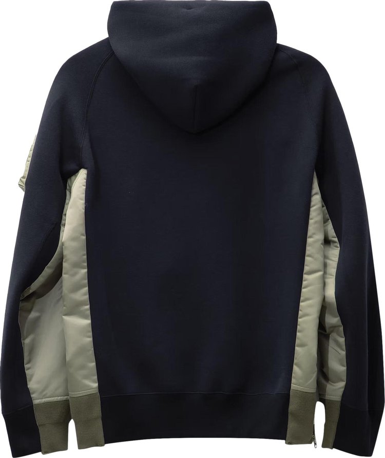 Sacai Sponge Sweat Blouson Navy