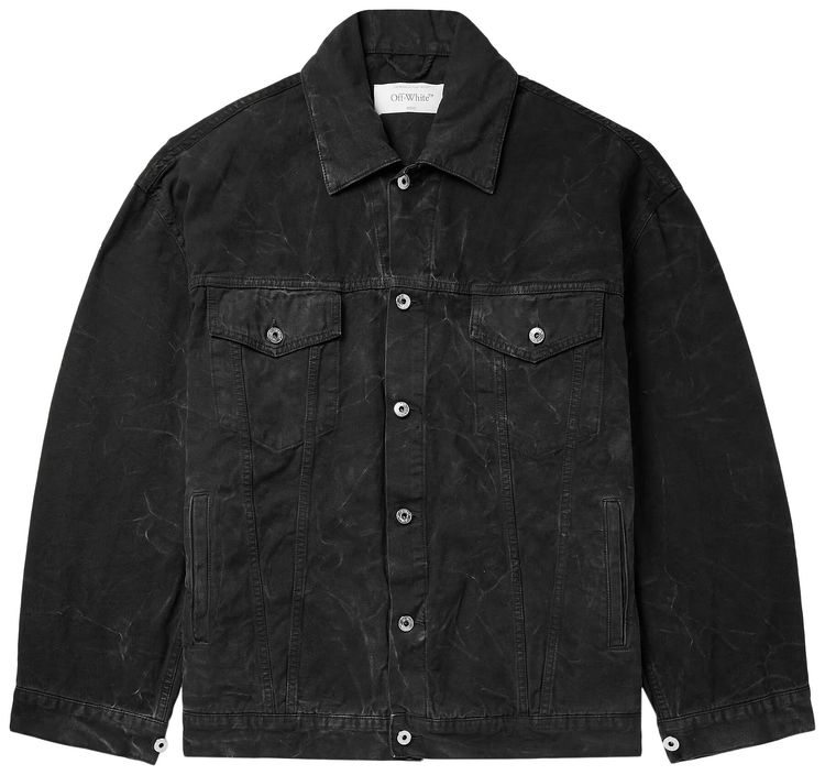 Off White Denim Jacket Black