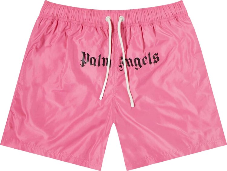 Palm Angels Classic Logo Swimshorts FuchsiaBlack