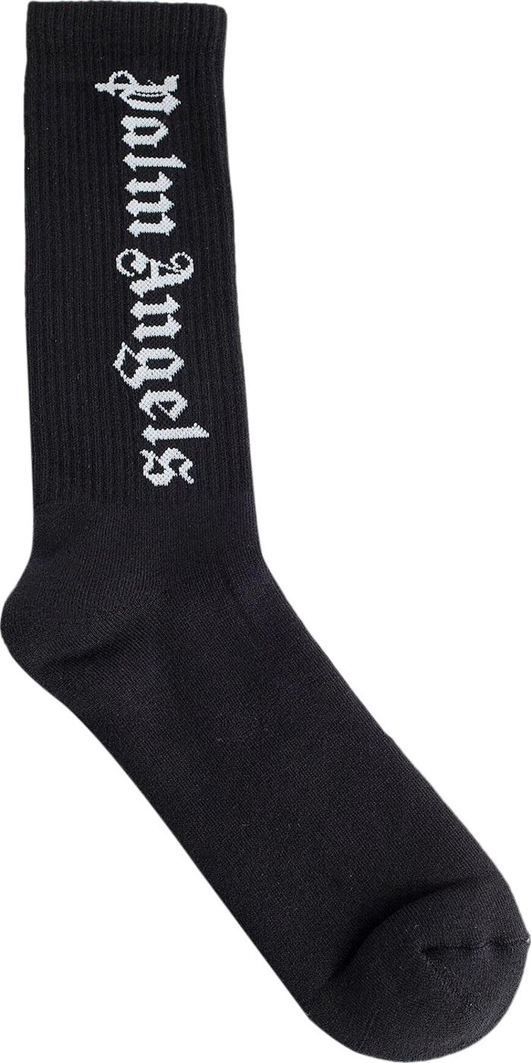 Palm Angels Classic Logo Socks BlackWhite