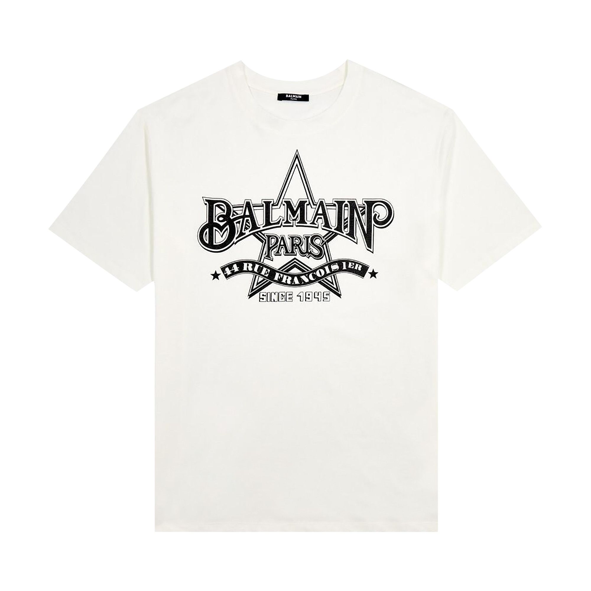 【関税込み】BALMAIN STAR PRINT T-SHIRT BALMAIN - 【ラスト1点】BALMAIN STAR PRINT T-SHIRT -STRAIGHT