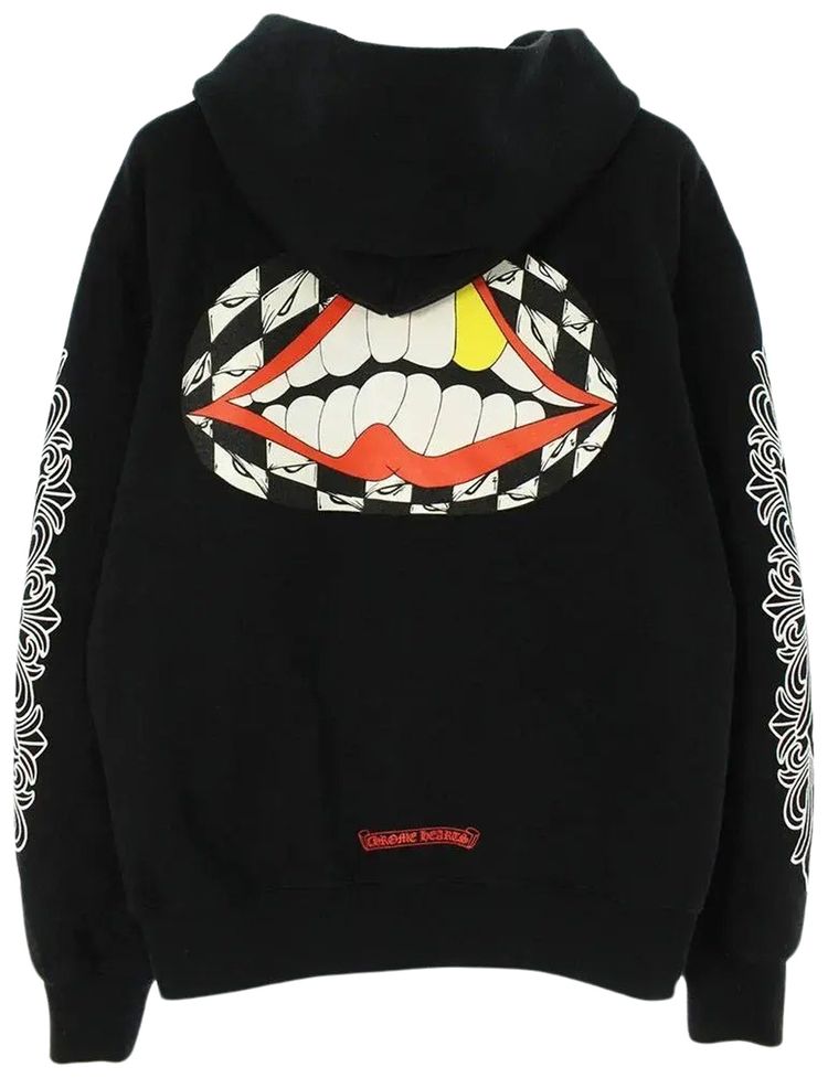 Chrome Hearts x Matty Boy Floral Chomper Hoodie Black